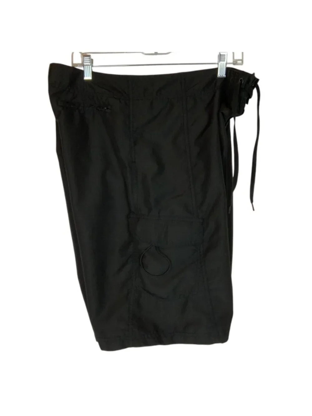 Jagermeister Mens Black Cargo Swim Shorts Logo Drawstring XL Polyester